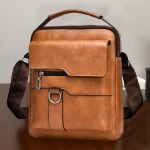 Rugged Vintage Texture Shoulder Bag Hot Sale Multi Color Lightweight Adjustable Strap for Daily (New)