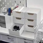Chic 3 Tier Desk Organizer with Drawers   Ideal for Office Supplies, Jewelry & (New)