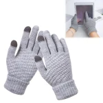 Winter Touch Screen Gloves Warm Elastic Knitted Full Finger Gloves for Men and (New)