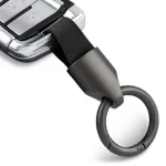 Mens Sleek Design Durable Key Holder Car Keychains   Simple Keyring Decorative Gift (New)