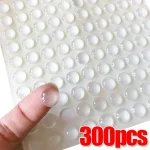 300 100 Silicone Cabinet Door Bumpers Clear Self Adhesive Drawer Stop Bumper Pads Furniture Protective (New)