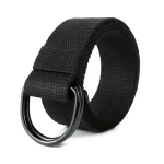 Tactical Canvas Men Belt High Quality Unisex Double D Ring Buckle Waistband Casual Canvas (New)