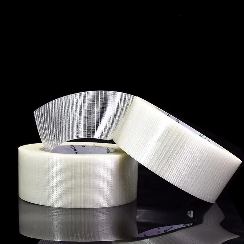 S776a9d74be9d42f0b95bf696f998fabeX 25M 50M Grid Fiber Tape Toy Airplane Model Super Strong Mesh Single Sided Tape Wear Resistant (New) - Image 1