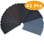 42 Wet Dry Sandpaper 120 To 3000 Grit Assortment Abrasive Paper Sheets For (New)