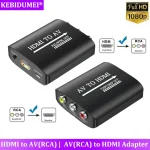 HD 1080P AV to HDMI Adpater RCA to HDMI compatible Composite Converter HDMI to (New)