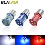BLALION 2 1157 LED Strobe Brake Light BAY15D Bulb 30SMD DRL Water Flash (New)