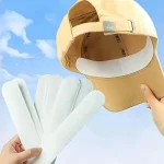 Disposable Hat Sweat Pad Adjustable Absorbent Hat Liner for Baseball Caps and Shirts (New)