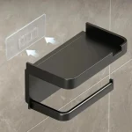 Toilet Paper Holder, Plastic Storage Rack, Kitchen Towel Rack, Bathroom Wall Mount, Paper (New)