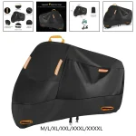 Motorcycle Cover Waterproof All Season Dustproof UV Protective Outdoor Indoor Scooter Wear resistant Fabric (New)