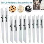 10 Reciprocating Saw Blades Multi Purpose Saber Saw Handsaw for Wood Metal Plastic Pipe (New)