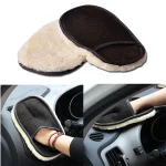 Microfiber Wool Soft Auto Car Washing Glove Cleaning Car Cleaning Glove Motorcycle Washer (New)