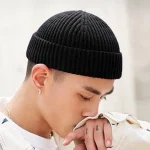 Rimiut Knitted Hat for Men & Women Caps Wool Fashion Simple Warm Skullies (New)