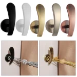 2 set Retro Hold Practical Durable Curtain Holder Wall Hanger Curtain Holdback Mounted Metal (New)