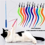 Replace Plush Cat Toy Accessories Worms Replacement Head Funny Cat Stick Pet Toys (New)