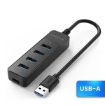 USB 3 Power Adapter 4 Port Multi Function USB Hub with USB 2 And Type C (New)