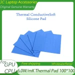 6.0W/mK Thermal Pad 100*100 GPU CPU Heatsink Cooling Conductive (New)