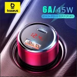 Baseus 45W Car Charger QC 4 3 For Xiaomi Huawei Supercharge SCP Samsung (New)