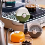 Coffee Round Filter Paper Storage Rack Moka Filter Paper Punch free Wall mounted Disposable Filter (New)