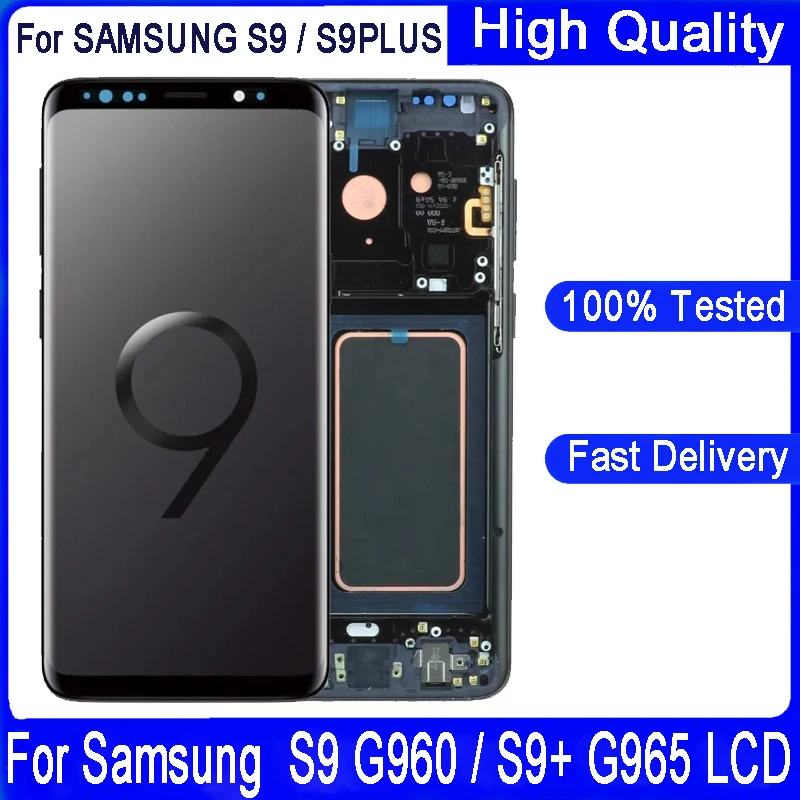 S7a2d9838d7ab4d9b99d460b6cce2ec28g Super Amoled LCD Samsung S9 S9 LCD Touch Screen (New) - Image 1