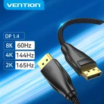 Vention Displayport Cable 16K 8K Video Audio Cable PC (New)