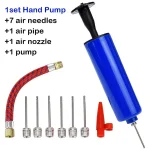 Portable Mini Hand Flexible Hose Ball Pump Inflator Inflatable Kit with 7 Needles (New)