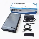 2.5" 3.5" SATA To USB 3 Hard Drive Enclosure Tool Free External HDD Case (New)