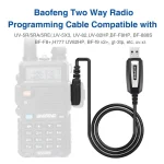 USB Programming Cable For Baofeng UV 5R 82 888S UV S9PLUS UV 13 16 17 21 Pro & Quansheng UV K5 5R Plus Walkie Talkie (New)