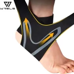 1  Ankle Brace Support Compression Sleeve Breathable Running Foot Bandage Football Cycling (New)