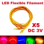 5 LED Flexible Filament DC3V 40mm 60mm 80mm 95mm 130mm 145mm 185mm 260mm (New)