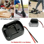 Li ion Battery External Power Supply Mount DIY Connector Adapter Dock Holder For (New)