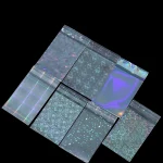 50 Laser Self Sealing Plastic Bag Colorful Holographic Jewelry Bag for Necklace Bracelet (New)