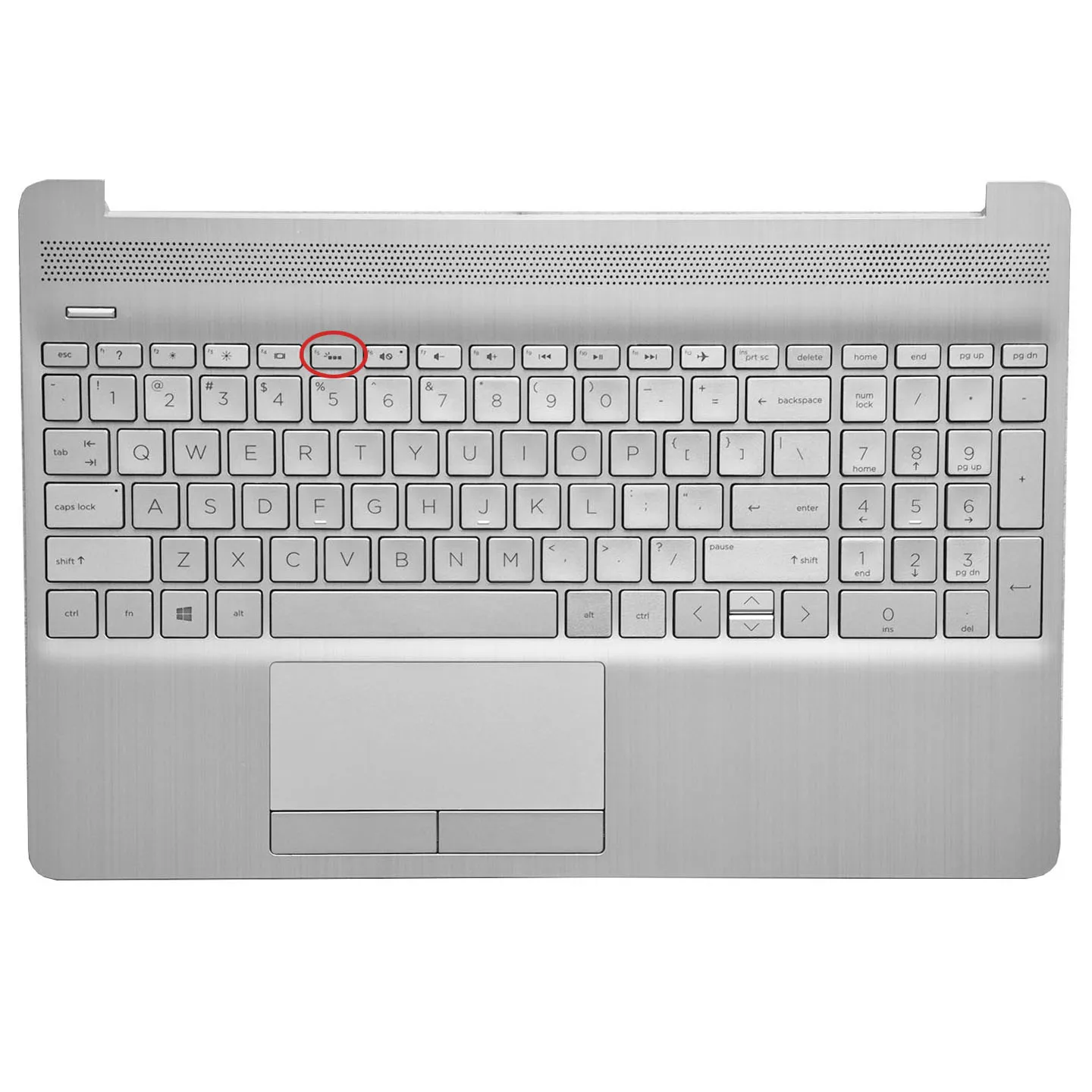 S7d536b48e9904621b885937627209524n New US Keyboard For 255 250 G8 G9 15S-DU 15S-DR GR 15Z-GW 15-DW TPN-C139 L52023-001 Palmrest Top Case with Keyboard Silvery (New) - Image 1