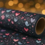 1roll Extra Long 43.18cm x 299.72cm Gift Wrap Roll Elegant wrapping paper for (New)