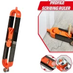 Profile Scribing Ruler Irregular Contour Gauge With Lock Adjustable Locking Precise Woodworking Measuring (New)