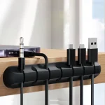Adhesive Cable Holder Clips Cord Management Wire Organizer for Desktop USB Charging Cable (New)