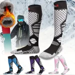 Winter Warm Ski Socks Anti slip Thickened Breathable Compression Snowboard Socks Thermal Moisture wicking Knee (New)
