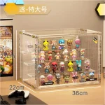 Pop Mart 3 Tier Acrylic Display Case   Dustproof Step Shelf for Anime Cars, (New)