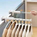 Thickened Portable Folding Hangers, Extendable Travel Clothes Drying Rack, Easy Install & Carry, (New)