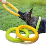 Dog Ring Toys Indestructible Chewing Flying Floating Training Tools Fetch for Small Medium (New)