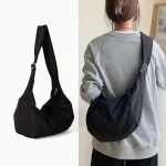 Fashion Women Large Capacity Crossbody Shoulder Bag Down Cotton Casual Simple and Versatile (New)
