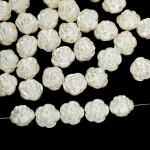 50 Lot 12mm ABS Imitation Pearl Beads Rose Loose Charms Beads for Bracelet Necklace (New)