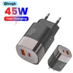 Elough 45W USB Type C Phone Charger Super Fast Charge 2 Port Wall (New)