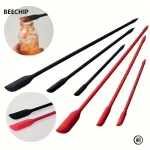 3 Piece Mini Silicone Spatula Set   Heat Resistant, Multiple Sizes for Jar, Bottles (New)