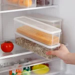 Kitchen Noodle Spaghetti Container Household Cereal Preservation Storage Box with Cover Spaghetti Box (New)