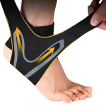 2 Adjustable Ankle Support Pad Ankle Sleeve Pressure Anti Spinning Elastic Breathable Support Fitness (New)