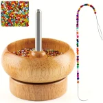 DIY Making Bead Spinner Bead Spinner for Jewelry Making, Effortless Rotating Wooden Bracelet (New)