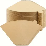 100 Unbleached Original Wooden Hand Drip Paper Coffee Brewer Coffee Filter Bag Coffee (New)