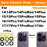10set Back Camera Glass Lens For iPhone 14 15 16 17 Pro Max (New)