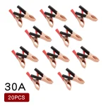 Battery Test Clips 10/20pcs Car Alligator Clips Connector Battery Test Lead Clips Electrical (New)