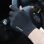 1 Pair Outdoor Sport Fishing Gloves Touch Screen Thin Anti Uv Protective Gear (New)
